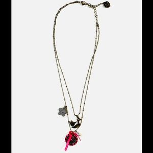 Betsy Johnson Charm Necklace
